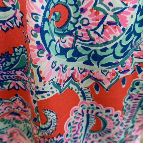 Lilly Pulitzer Bowen Top on Tangerine - Picture 5 of 7